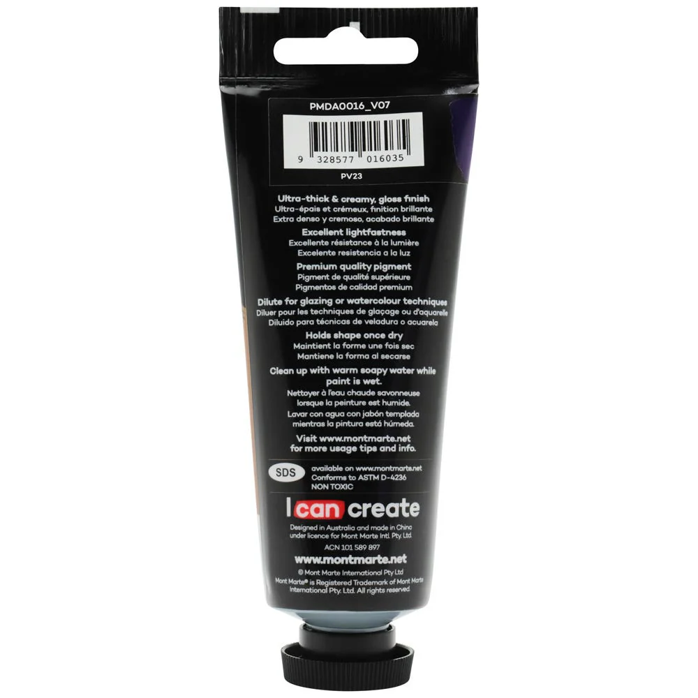 MONT MARTE DIMENSIONS ACRYLICS 75ML  - Purple