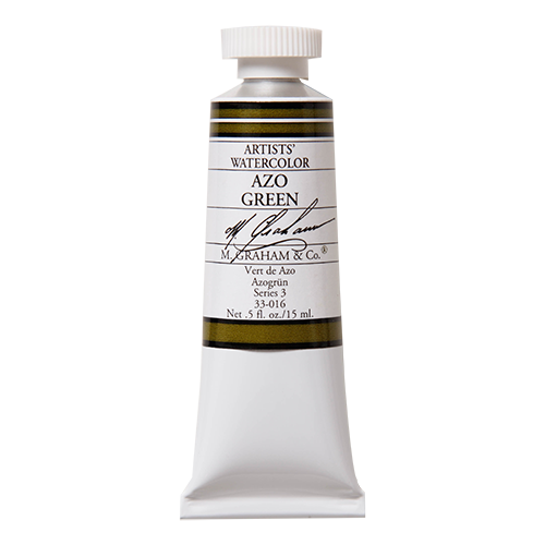 M GRAHAM Azo Green .5oz Watercolor