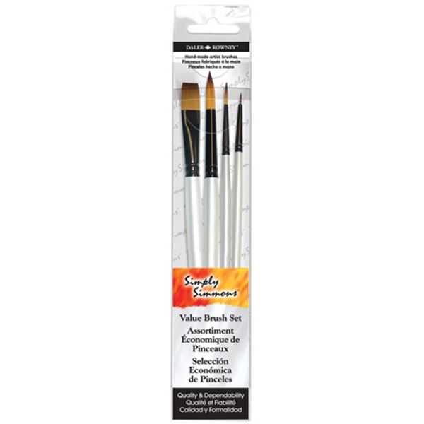 SIMPLY SIMMONS SYNTHETIC WATERCOLOR BRUSH SET