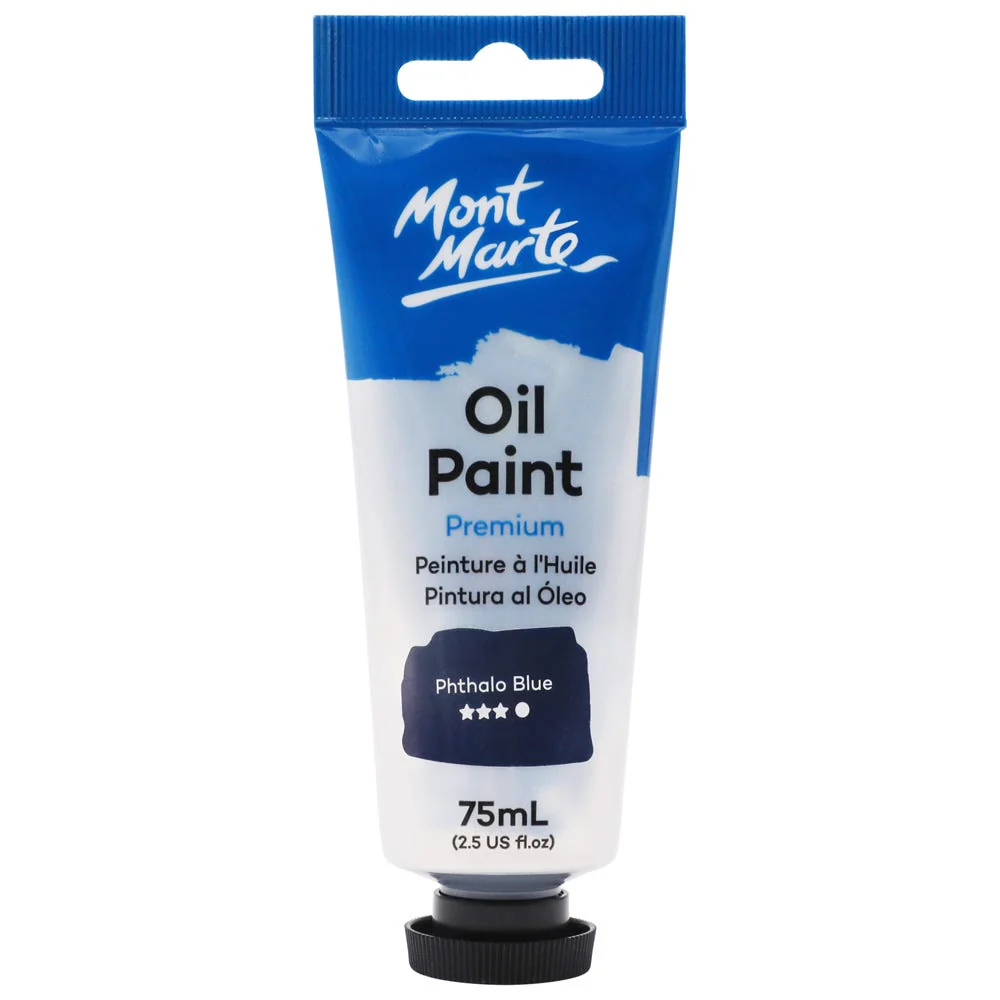 MONT MARTE Oil Paint 75ml - Phthalo Blue