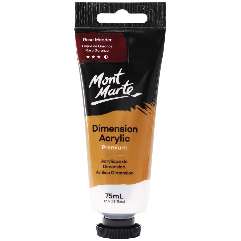 MONT MARTE DIMENSIONS ACRYLICS 75ML  - Rose Madder