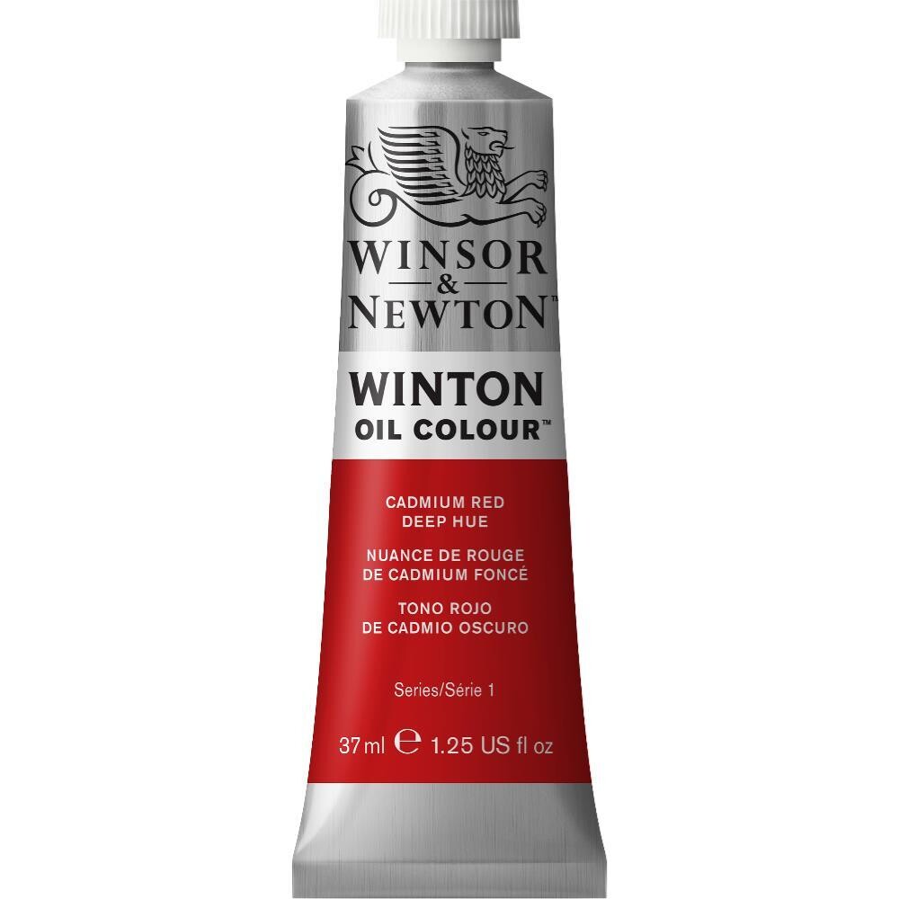 WINSOR & NEWTON WINTON OIL COLOUR 37ML CADMIUM RED DEEP HUE