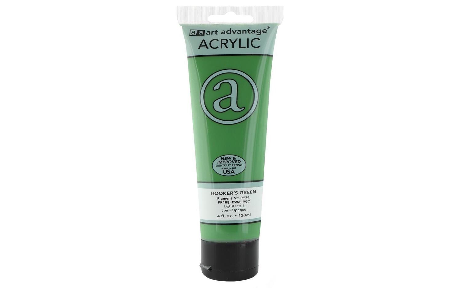 ART ADVANTAGE ACRYLIC PAINT 4oz Hookers Green