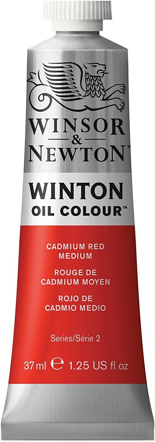 WINSOR & NEWTON WINTON OIL COLOUR 37ML CADMIUM RED MEDIUM
