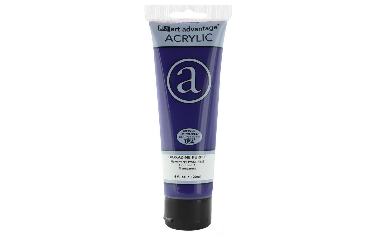 ART ADVANTAGE ACRYLIC PAINT 4oz  Dioxazine Purple