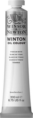 WINSOR & NEWTON WINTON OIL COLOUR 200ML Titanium White