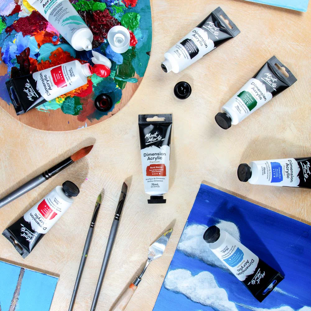 MONT MARTE DIMENSIONS ACRYLICS 75ML  - Burnt Sienna