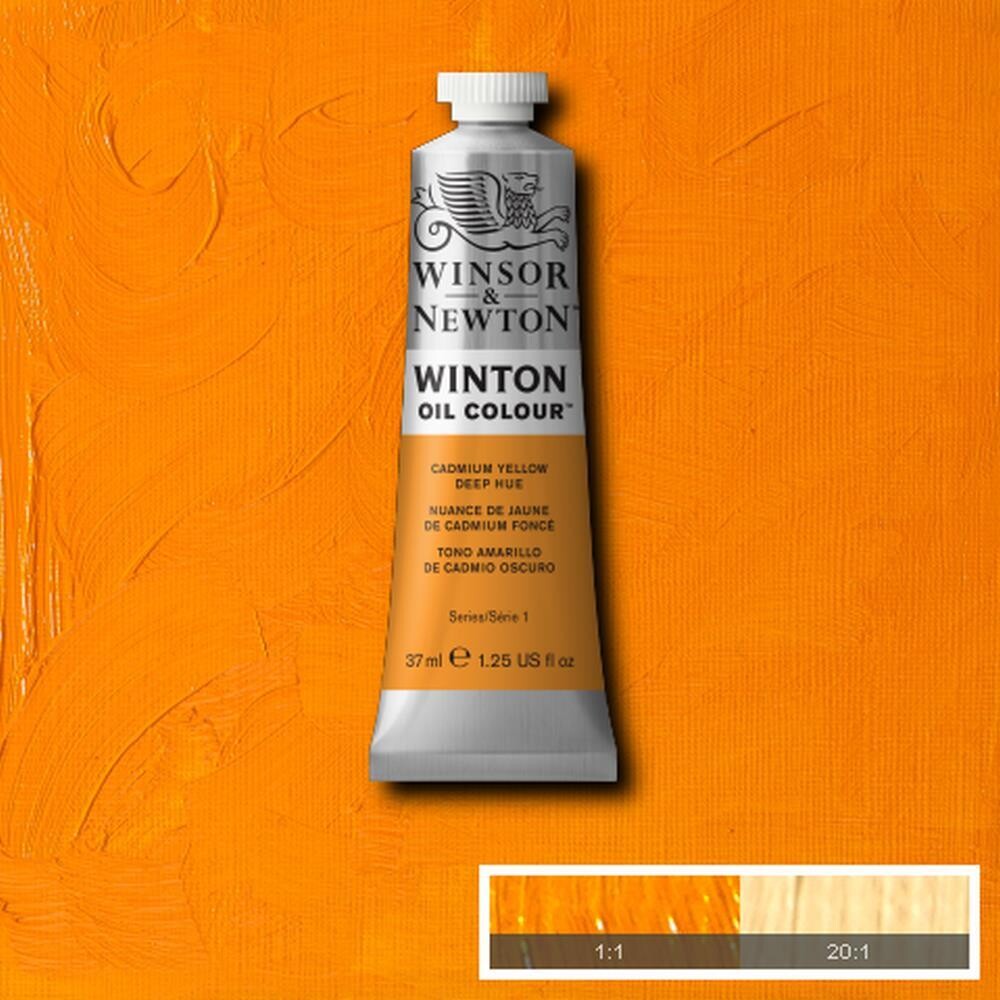 WINSOR & NEWTON WINTON OIL COLOUR 37ML CADMIUM YELLOW DEEP HUE