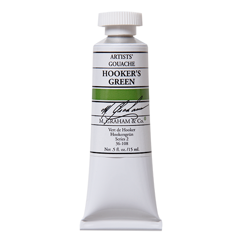 M. Graham 15ML Gouache - HOOKERS GREEN