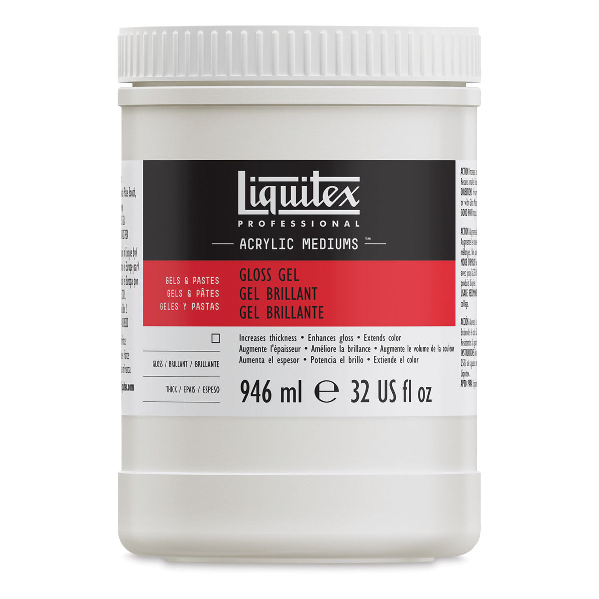 LIQUITEX MED GLOSS GEL  32OZ