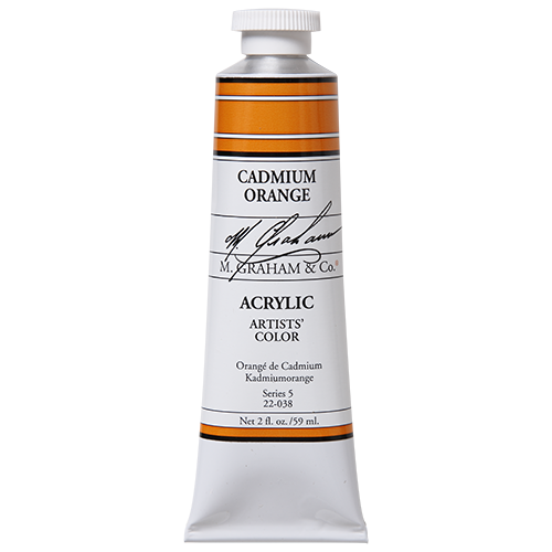 M GRAHAM CADMIUM ORANGE 60ML TUBE ACRYLIC