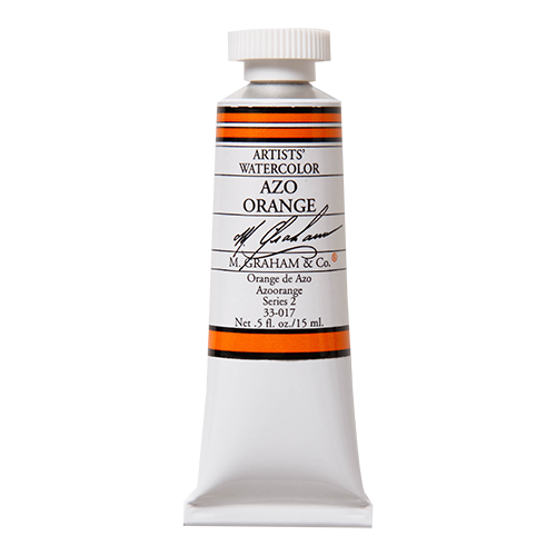 M GRAHAM Azo Orange .5oz Watercolor