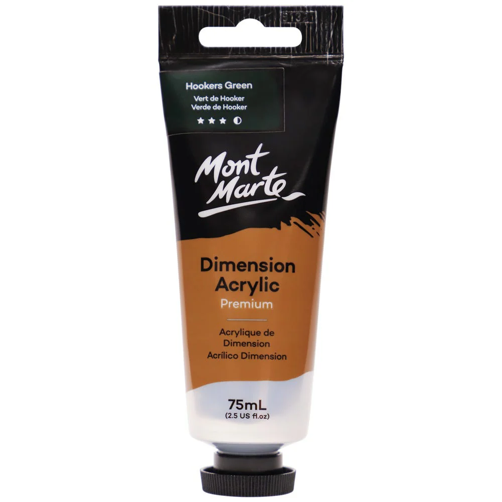 MONT MARTE DIMENSIONS ACRYLICS 75ML  - Hookers Green Deep