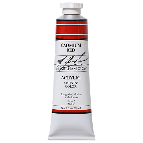 M GRAHAM CADMIUM RED 60ML TUBE ACRYLIC
