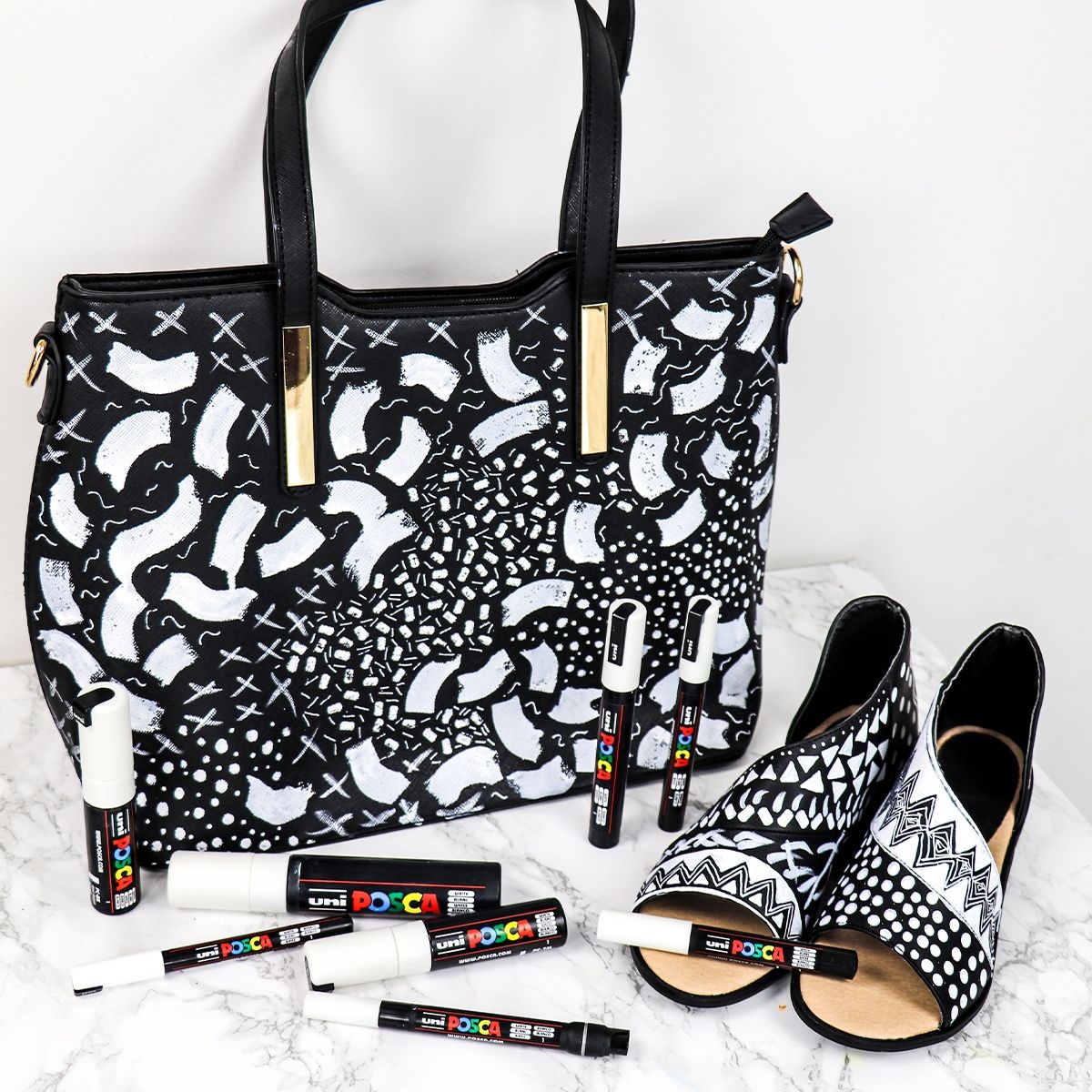 POSCA Paint Marker Sets - PC ALL SIZES SET/8 WHITE