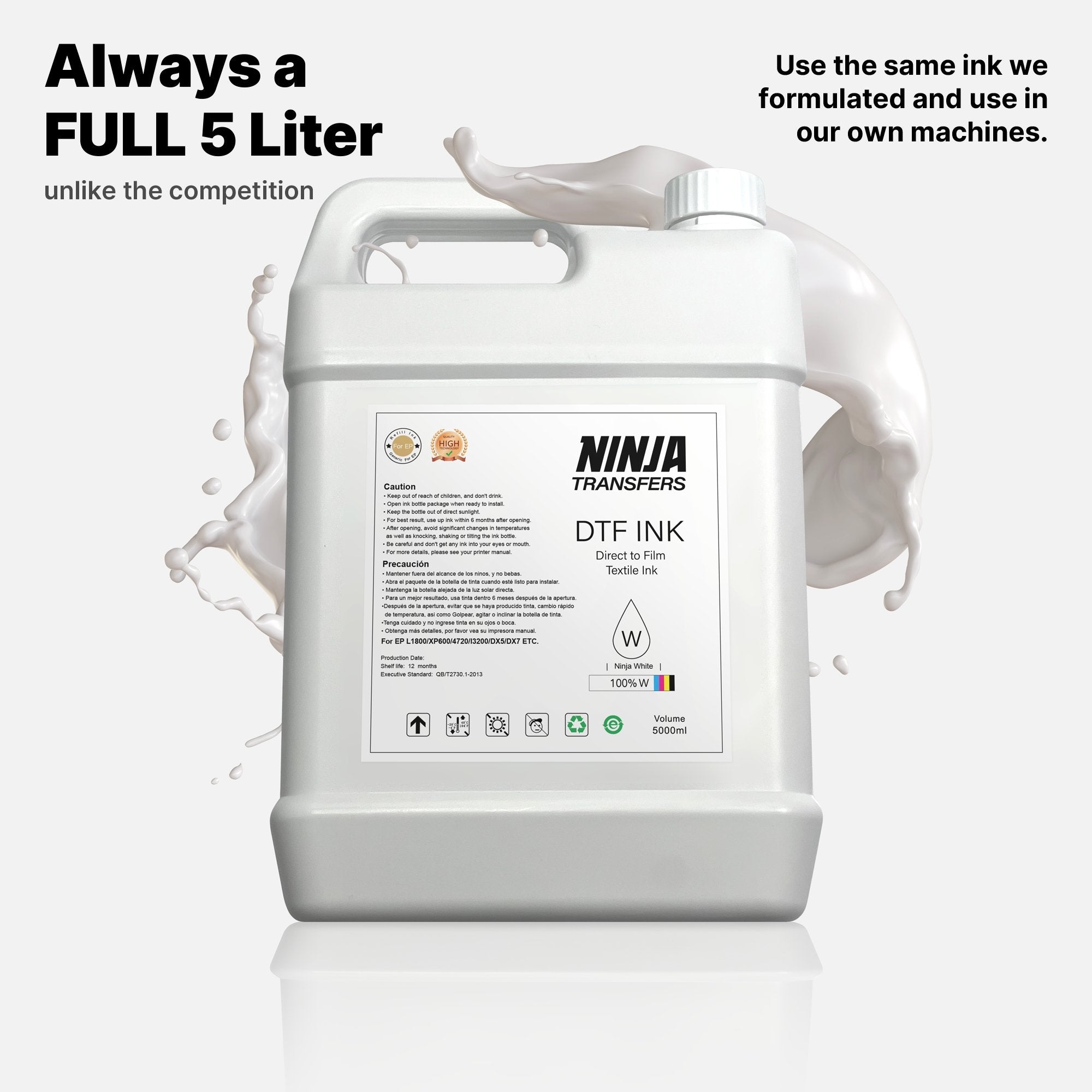 Premium DTF Ink 5 Liters